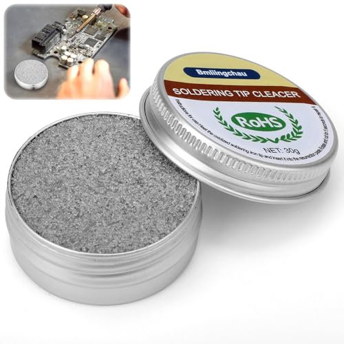 Nettoyant de Pointe de Fer à Souder, 30g Pointe de Soudure Pâte Propre, Nettoyant pour Panne de Soudure pour Enlever L'oxydation de Pointe, Soudure Réparation des Appareils