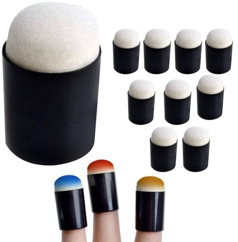 Fingerschwamm - Fingerform -Reinigungsschwamm für die Entfernung von Make -up, Gesichtsbehörde | Weicher und sanfter Nagellackentferner, Hautpflegewerkzeug, Spa -Finger -Schwamm für glatte und komfort