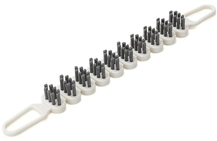 MIXNEX Cepillo flexible de limpieza de huecos, limpiador de grietas de cerdas suaves para cocina y baño, cepillo de lechada flexible para grifos de fregadero, estufas, bordes de azulejos, inodoros