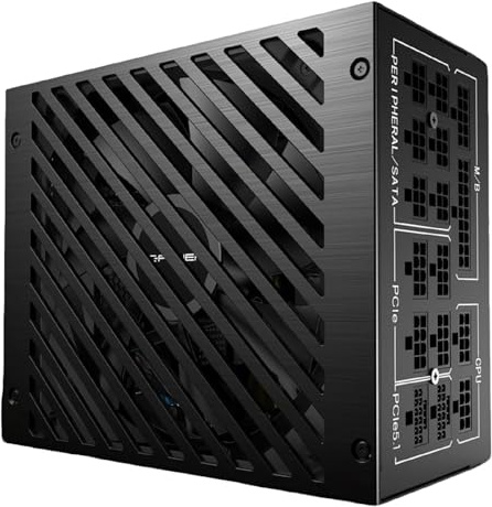 LC-POWER Platinum Pro 850W Netzteil PC, 80 Plus Platinum Effizienz (92%), ATX 3.1 Netzteil, PCIe 5.1 Kompatibel, Vollmodular, 135mm Lüfter, 10 Jahre Garantie, Gaming Netzteil