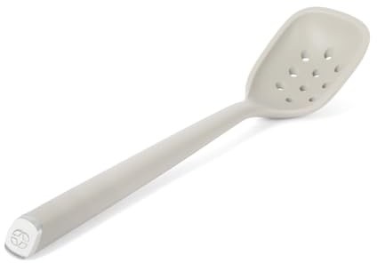Calphalon Edge Silicone Flexible Slotted Spoon/Skimmer - Taupe