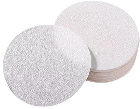 YunJove 100 Piezas Filtro de Café Redondo Papel Filtro para Cafetera Papel de Reemplazo Resistente Al Agua Adecuado para Cafeterías Hogares Oficinas, 6cm