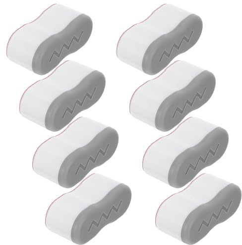 UKCOCO Lot de 8 Butoirs de Couvercle de Siège de Toilette Auto-adhésifs, Coussinets Amortisseurs pour Bidet, Rehausseurs Compatibles, Protection Silencieuse et Isolation Thermique