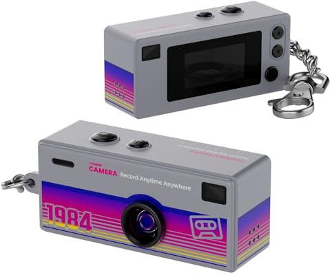 G6 Thumb Camera | Mini Keychain Digital Camera | 1080P HD Video Recorder With 0.96 LCD | 130° Wide Angle Pocket Cameras | Portable Wearable Vlog Cameras For Teens Adults