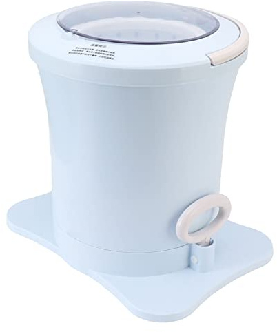 GLOGLOW Essiccatore Manuale per Vestiti con Cordino a Mano, Asciugatrice Portatile con Cestello Rimovibile e Piedini a Ventosa per Piccoli Capi di Biancheria Intima, Calzini e asciugamani. (BLUE)