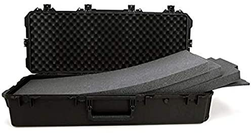 PELI Storm IM3220 Maleta técnica Larga con Ruedas para Transportar trípodes y Rifles de Caza, Watertight and Dustproof, 86L de Capacidad, Fabricada en EE.UU., con Espuma Personalizable, Color Negro