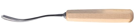 Stubai gebogenes Hohleisen 12 mm – Profi‑Schnitzwerkzeug für Relief‑ und Figurenarbeiten mit langlebiger Schneide und ergonomischem Holzgriff