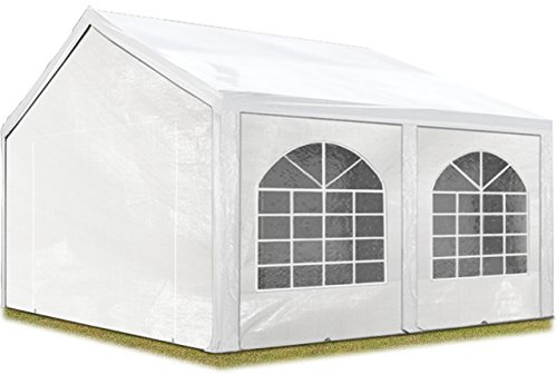 TOOLPORT Excelente carpa de 3 x 5 m con lona de polietileno resistente de aproximadamente 240 g/m², tienda de campaña para fiestas con estructura de acero totalmente galvanizada y atornillada, color