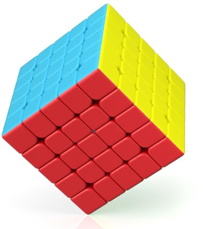 ROXENDA Magisk Kub, 5x5 Speed Cube - Slitstarkt Fast & Frostat Stickerless, Blir Snabbare än Originalet (5x5x5)