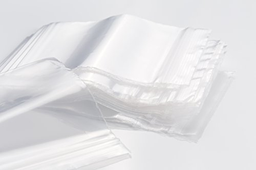 Bustine trasparenti con zip, confezione da 100, spessore 50 micron, misure a scelta (140mm x 220mm)