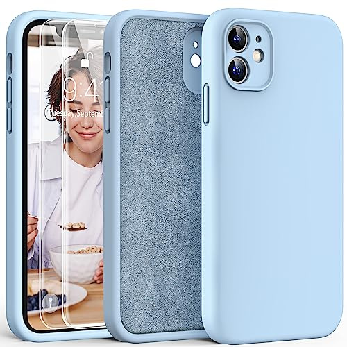 HATOSHI für iPhone 11 Hülle, Silikon Anti-Rutsch Kratzfestes Stoßfest Handyhülle für iPhone 11 Schutzhüll, Sierra Blau