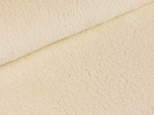 Teddy Teddystoff | Teddyplüsch | Boucle-Optik | Meterware | ab 50x150cm (ecru)