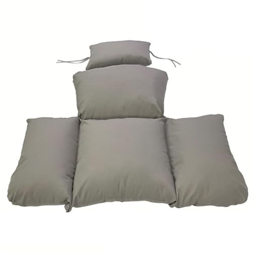 Cojín para silla de huevo balancín – Cojines para silla mecedora – Cojines impermeables con cojines para silla de jardín colgante, silla mecedora lavable para patio, hamaca o cesta