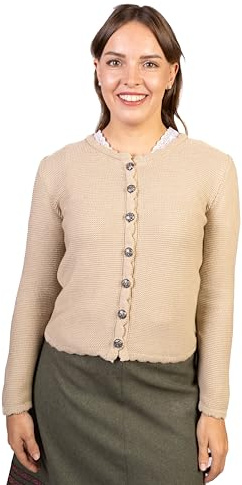 Jacke - Trachtenjacke Damen IN ROT (001), Taupe (001), Beige (001) (38 beige)