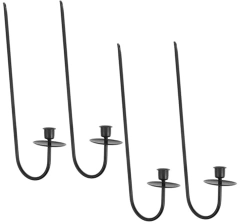 RORPOIR 4piezas Soporte De Velas De Pared De Metal Moderno De Apliques Colgantes para Decoración De Salas Comedores y