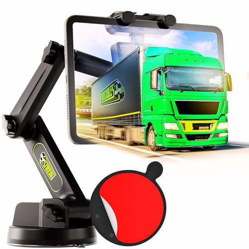 Truckules Truck Tablet Mount + Dashboard Pad, iPad Holder, Commercial Truck