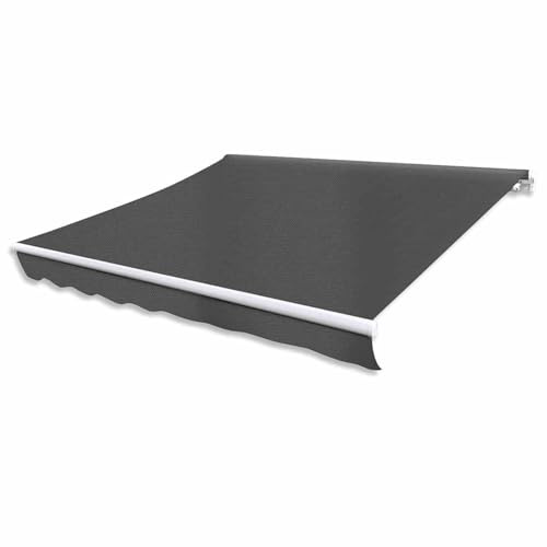 Gecheer Marchese snodato motorizzato 400 cm antracite tenda da sole da balcone per cortile ristorante camper