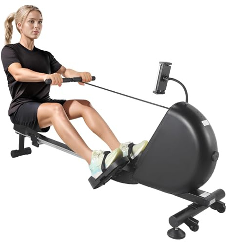 380 LBS Home Water Rowing Machine,Digital Monitor Tracks Workout Data, Ergonomic Seat Ensures Comfort,App-Enabled for Guided Training