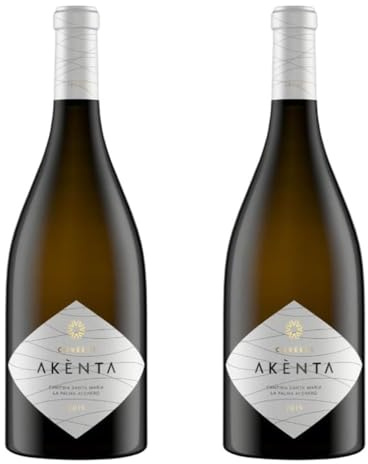 Vermentino di Sardegna DOC AKENTA CUVÉE 71 - Vino Bianco Aromatico - Perfetto per Aperitivi e Piatti di Mare - 2 Bottiglie da 75cl - Cantina Santa Maria La Palma