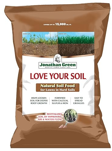 Jonathan Green (12191) Love Your Soil, Soil Food for Lawns in Hard Soils - Soil Amendment for Grass & Vegetable Gardens (15,000 Sq. Ft.)