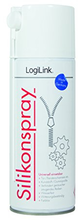 LogiLink RP0015 Spray siliconico (400 ml) per evitare sfregamenti rumorosi, incolore