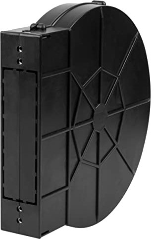 Schellenberg 10227 Cassetta Maxi per avvolgitore tapparelle da Incasso, Fino a 11 m di Cinghia, spaziatura 14,2 cm, Grigio, Interasse fori 14,2 e 16,5 cm