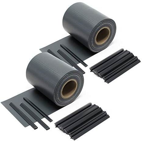 Wiltec Strisce Frangivista in PVC 70mx19 cm Antracite 650g/m² con 40 Clip Frangivento da Recinzione