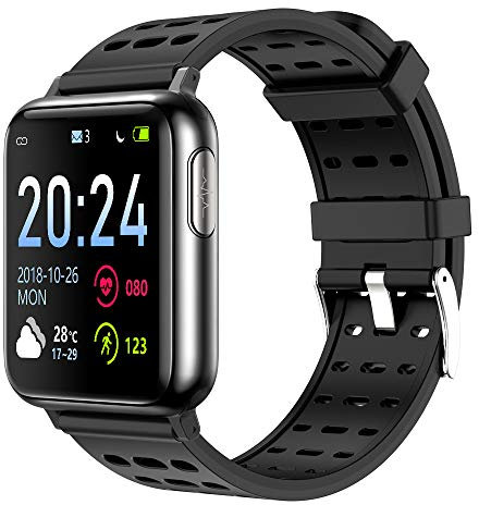 V5 Schermo A Colori Intelligente Lising Ambientale Bracciale Ecg E Ppg Elettrocardiogramma Frequenza Cardiaca Monitoraggio Dell'Ossigeno, Sport Orologio Impermeabile 24Cm Nero Puro