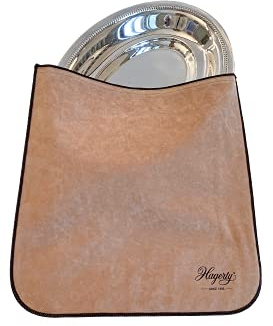 Hagerty Silver Guard Holloware Bag Housse pour argenterie I 30x30 cm I Rangement pratique I Protection anti-ternissement I En velours imprégné I Idéal pour assiettes, plateaux…