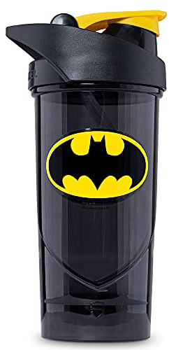 Shieldmixer Hero Pro Classic Shaker for Whey Protein Shakes and Pre Workout, BPA Free, 700 ml, Batman Classic