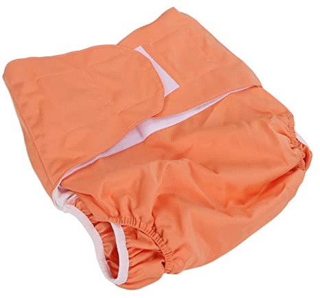 Stoffwindel für Erwachsene, Windel zum Schutz vor Harninkontinenz für den Alltag(Orange)