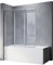 SONNI Parete Vasca 3 Ante,Vasca da Bagno Pieghevoli a Libro Silenziosa Nano Vetro 4 mm Trasparente Temperato 130x140cm