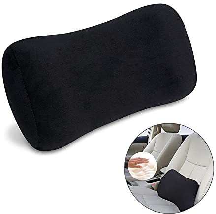 Big Ant Lumbar Support Pillow, Memory Foam Lumbar Back Support Pillow Relief Back Pain,Suitable for Car Seat,Office Chair,Wheelchair-Black