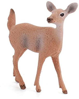 Mini cervo artificiale Famiglia Animali Figure Creature del Bosco Figurine Miniature Cake Toppers Decorazione Domestica Modelli Animali per Bambini