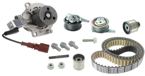 SKF Wasserpumpen- und Zahnriemensatz mit integriertem Abschaltkontakt mit Wasserpumpendichtung VKMC 01276 Höhe 171 mm Länge 271 mm Breite 142 mm | Kompatibel mit: SKODA KODIAQ, VW PASSAT ALLTRACK B8 Variant, PASSAT B8, PASSAT B8 Variant, TIGUAN, TIGUAN ALLSPACE