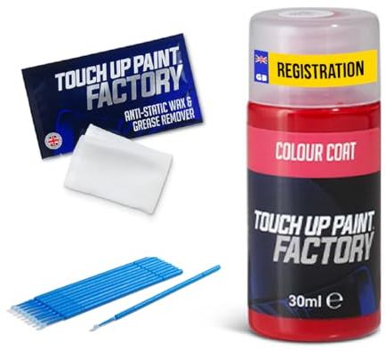 Touch Up Paint Factory – Kit de réparation de rayures tout-en-un, peinture automobile mélangée selon le code couleur pour tous les modèles – Correspondance exacte garantie