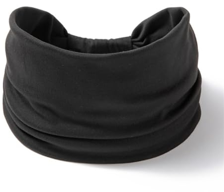 Thayakii Sportstirnband Damen, elastisches Haarband, schweißabsorbierendes Fitness Kopftuch, Fashion Outdoor Sport Stirnband (Schwarz)