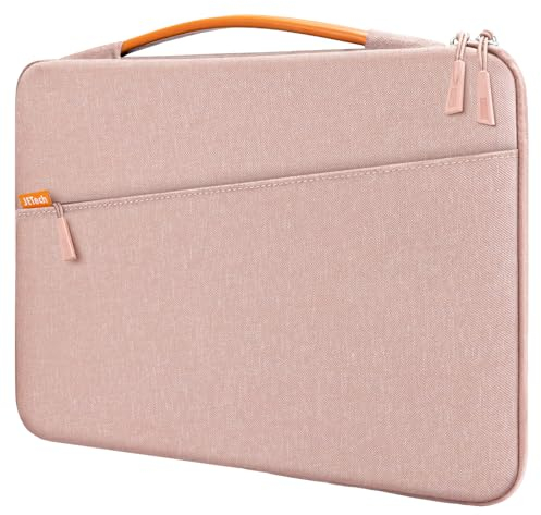 JETech Laptop Sleeve for 15-Inch MacBook Air (M4/M3/M2, 2023-2025), MacBook Pro 15/16-Inch, Bag Case with Portable Handle and Pocket (Rose Gold)