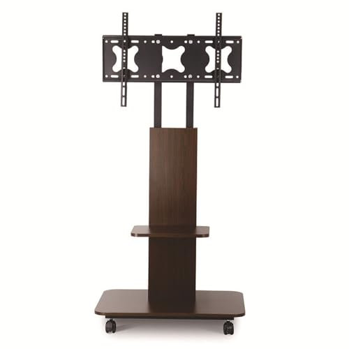 docooler Carro de TV móvil Soporte con ruedas para TV LED de 32 a 65'' Altura Anchura ajustable 35kg Portante Marco de acero Soporte mueble TV con ruedas