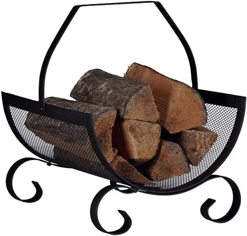 DIIDIIFF Kamin aus Holz, Kaminholzständer, Kaminholzständer, Kaminholzständer aus Metall, Kaminholzhalter, Holzständer, Kaminholz ...