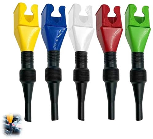 Entonnoir Rétractable Pour Carburant De Voiture, Outil De Vidange Flexible, Entonnoir À Pression, Entonnoir Rétractable Pour Carburant De Voiture (5pcs)