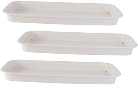 GANAZONO 3piezas Bandeja De Agua para Macetas De Balcón Soporte De Plástico Simple Bandejas para Jardinería Preventor De Derrames Organizador De Plantas
