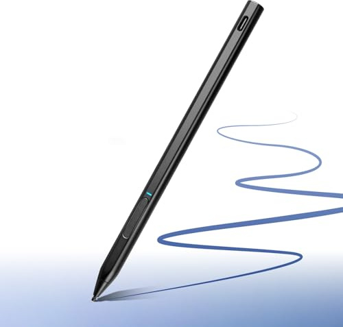 EVACH Rechargeable MPP 2.0 Tilt Pen for HP 2-in-1 Touchscreen Laptops,Genuine Digital Stylus Pen for HP Envy X360/Pavilion X360/Spectre X360 with 4096 Pressure Sensitivity and Palm Rejection,Black