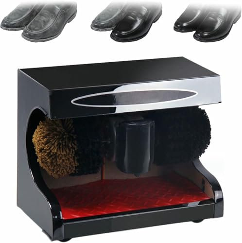 MNJVCFDS Cireuse De Chaussures éLectrique, Cireuse De Chaussures Automatique, Cireuse De Chaussures, Brosse SphéRique CombinéE, Domestique/Commerciale - Machine à Brosse éLectrique