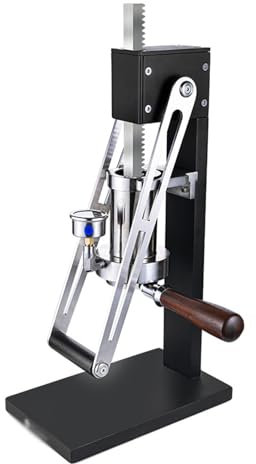 Manual Lever Espresso Machine with Oil Pressure Gauge, Piston Core for Labor-Saving Brewing at Home