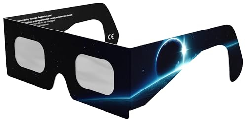 Absolute Eclipse Orbiter solförmörkelseglasögon – ISO 12312-2 testade och CE-certifierade – EU-tillverkare – 1-PACK – 2026 Eclipse Europe