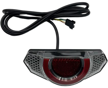 Homeponnew Elektrisch für Fahrrad, E-Bike, LED-Rücklicht, Blinker, 124 x 32 mm, Gummi, elektrisch für Fahrrad, einschließlich Blinker links, rechts, passend für alle Arten von Fahrrädern (36)