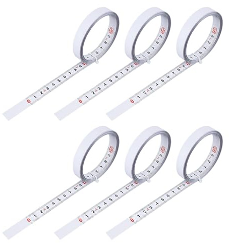 Mètre ruban souple 1 m/2 m avec dos adhésif flexible haute précision outil de mesure pour la maison 6 règles métriques en acier