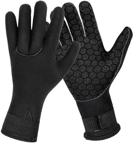 Genérico Guantes de Buceo,Aislantes Antideslizantes Ajustables Multiusos 3mm para Esnórquel | Equipo para Deportes Acuáticos - para Snorkel Buceo Kayak Piragüismo Submarina Natación Vela