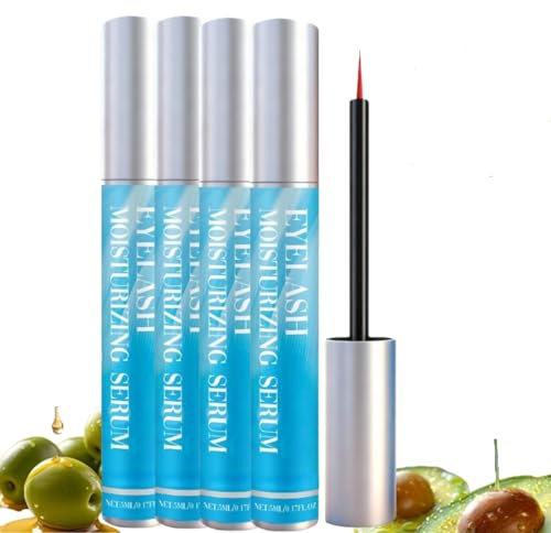 Wimpernwachstumserum für längere Wimpern, klare Mascara für Wi/mpern, Wimpernserum für Volumen & Fülle, Wimp/ern & Augenbrauen Conditioning Seren, verbessert Wimperns & Augenbrauen Dicke (4)